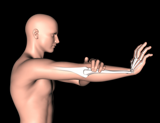 Elbow Pain and hand area shown for cubital tunnel syndrome